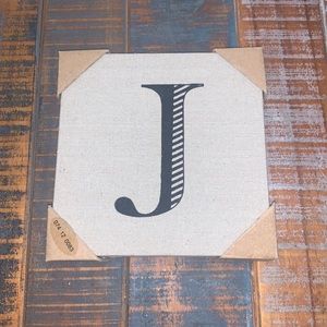 Canvas Letter J